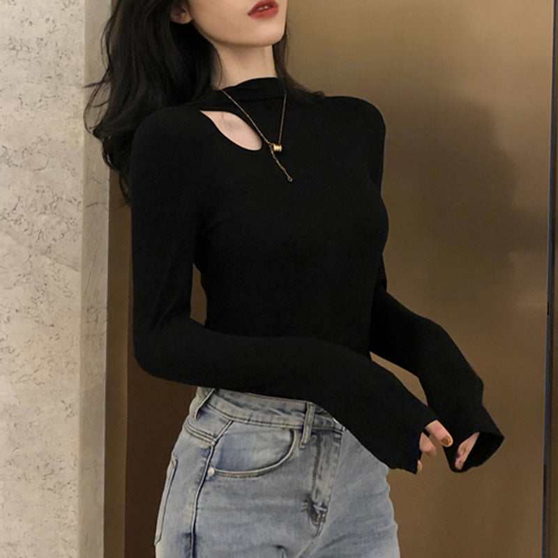 Autumn And Winter Western Style Inner Wear Slim Fit Scheming Tops
