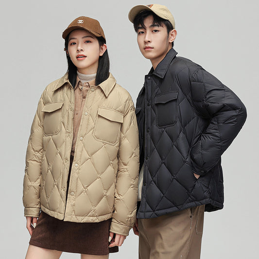 Lapel Thickening Down Jacket
