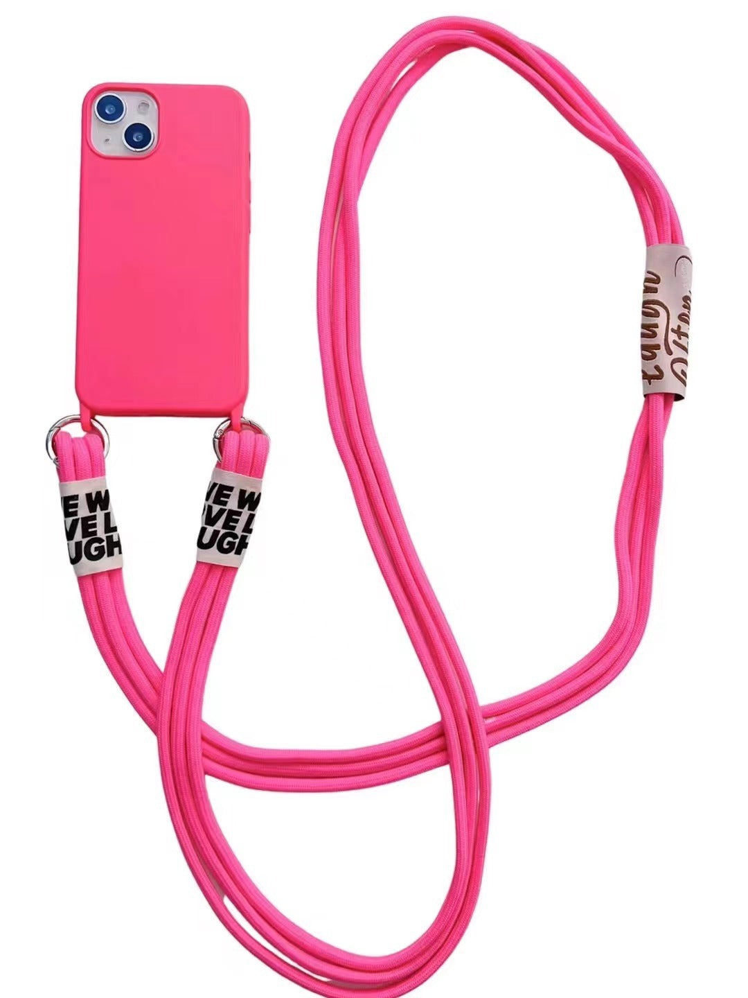 Long Diagonal Strap Liquid Silicone Phone Case