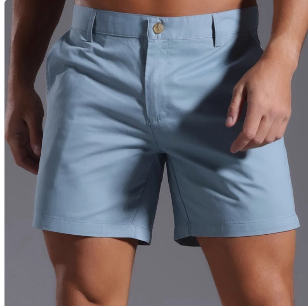 Men's Casual Sports Solid Color American Retro Shorts