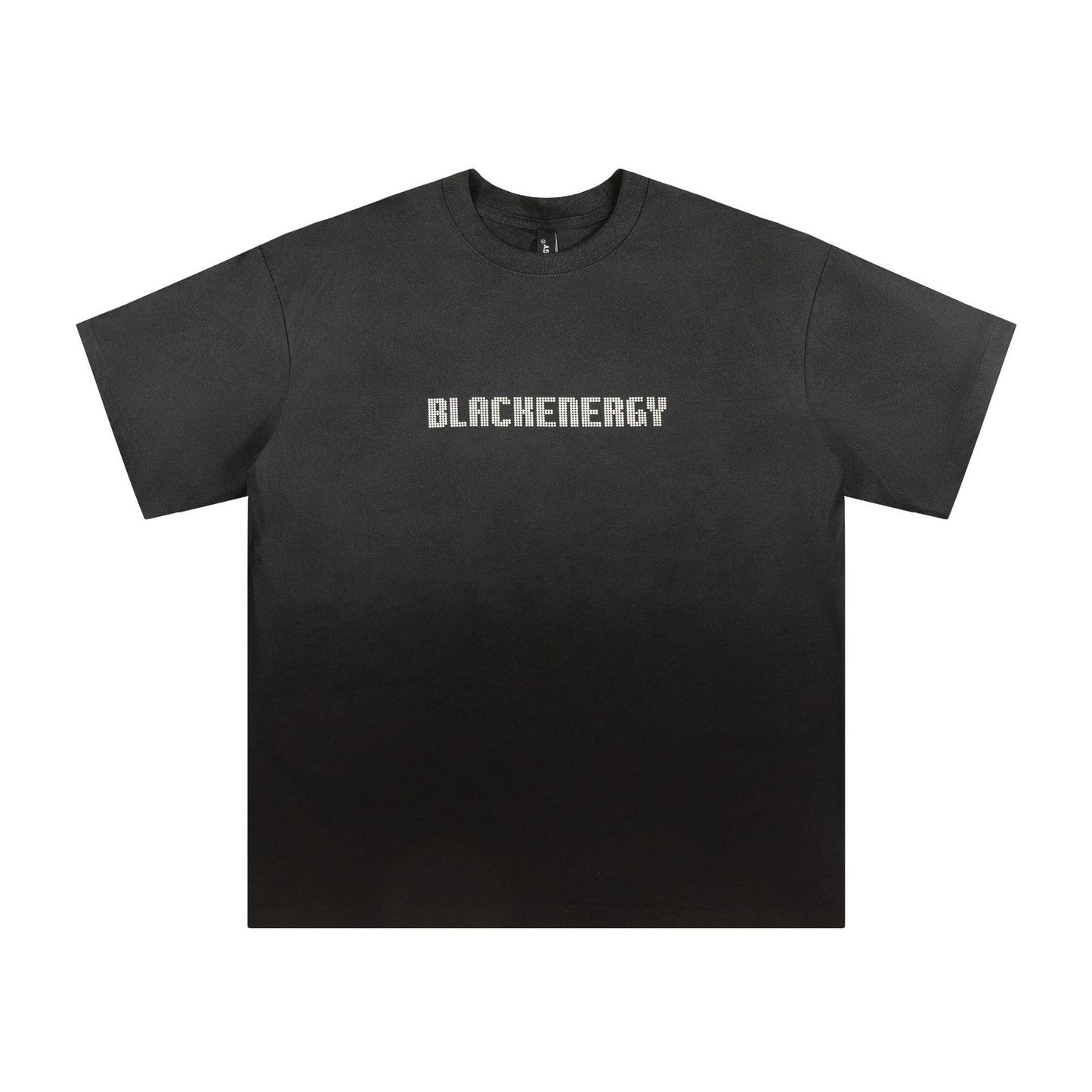 Tie Dye Gradient Letter Print Short-sleeve Men