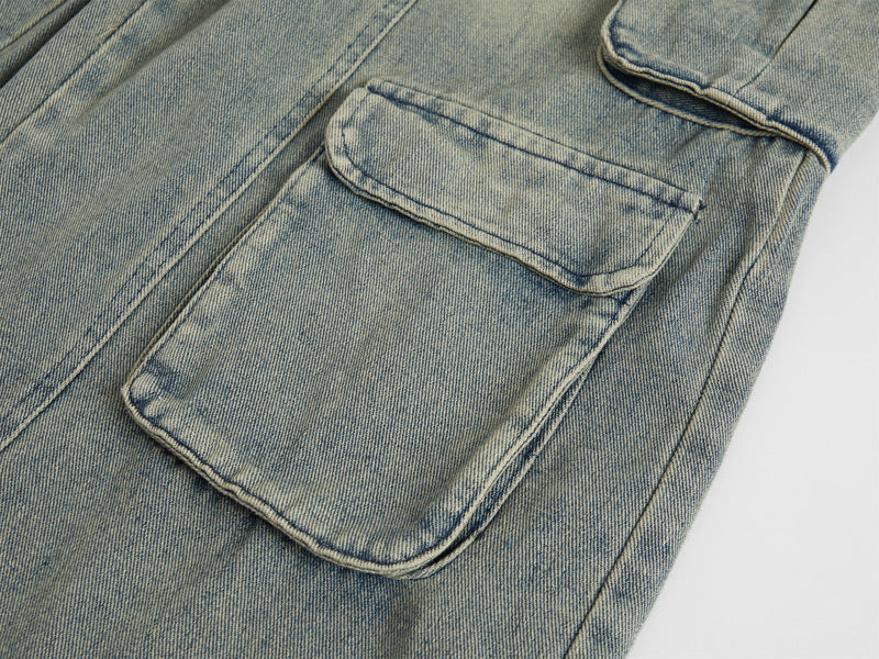 Fashion Straight Denim Pants Men And Women