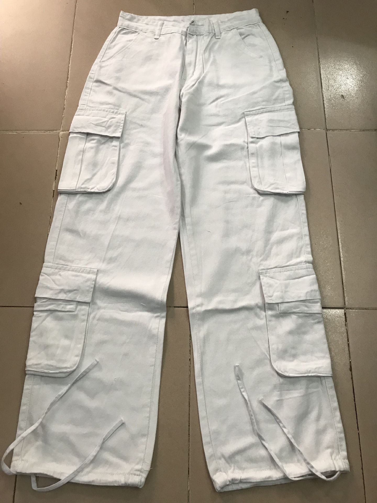 Women's Six-pocket Ins Overalls New Casual Trousers