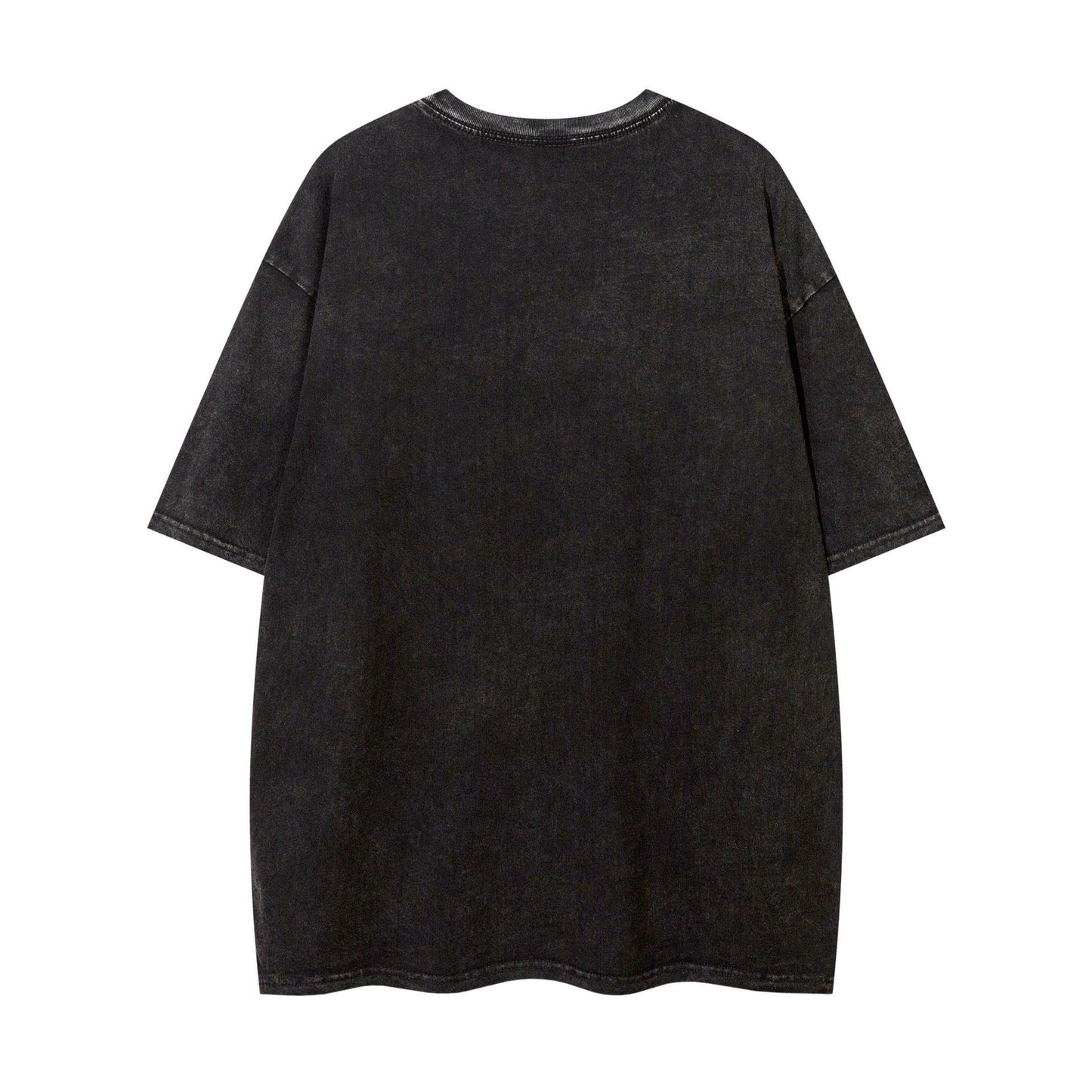 Worn Looking Washed-out Loose T-shirt Men's High Street