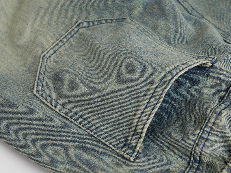 Fashion Straight Denim Pants Men And Women