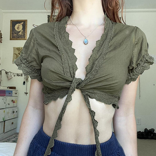 Versatile Ultra Short Puff Sleeve T-shirt