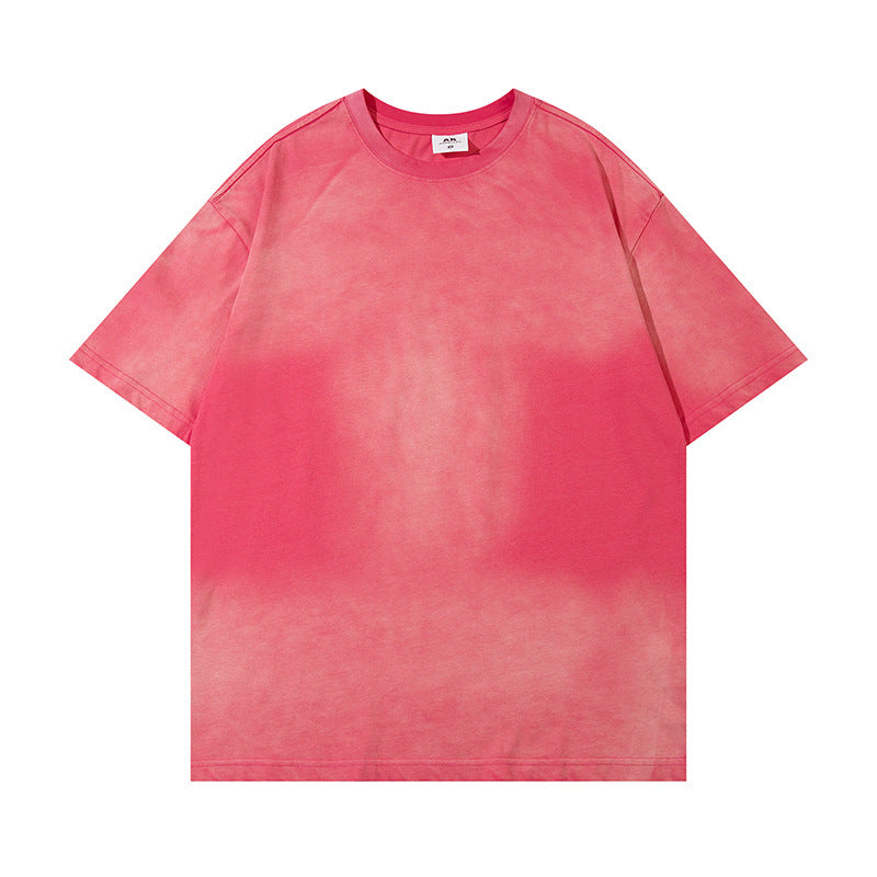 Wash Distressed Dirty Short Sleeve