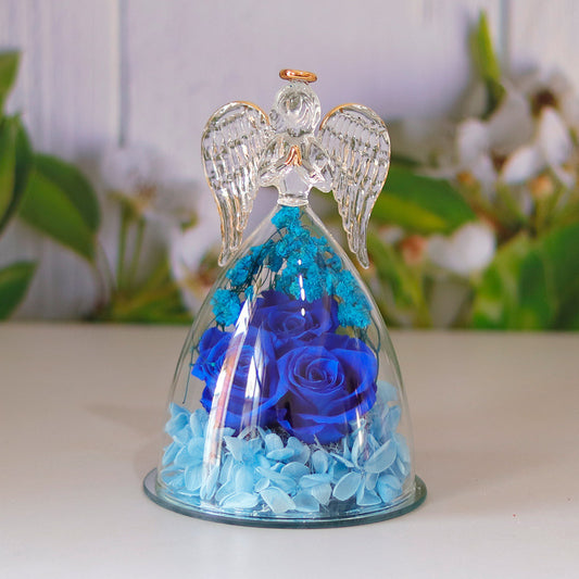 Eternal Rose Gift Box Angel Glass