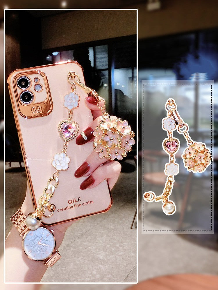 Four Leaf Grass Chain Mobile Phone Case