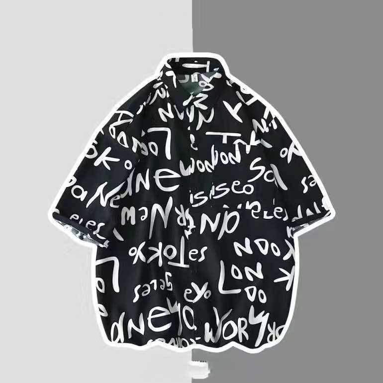 Vintage Oil Painting Floral Shirt For Men