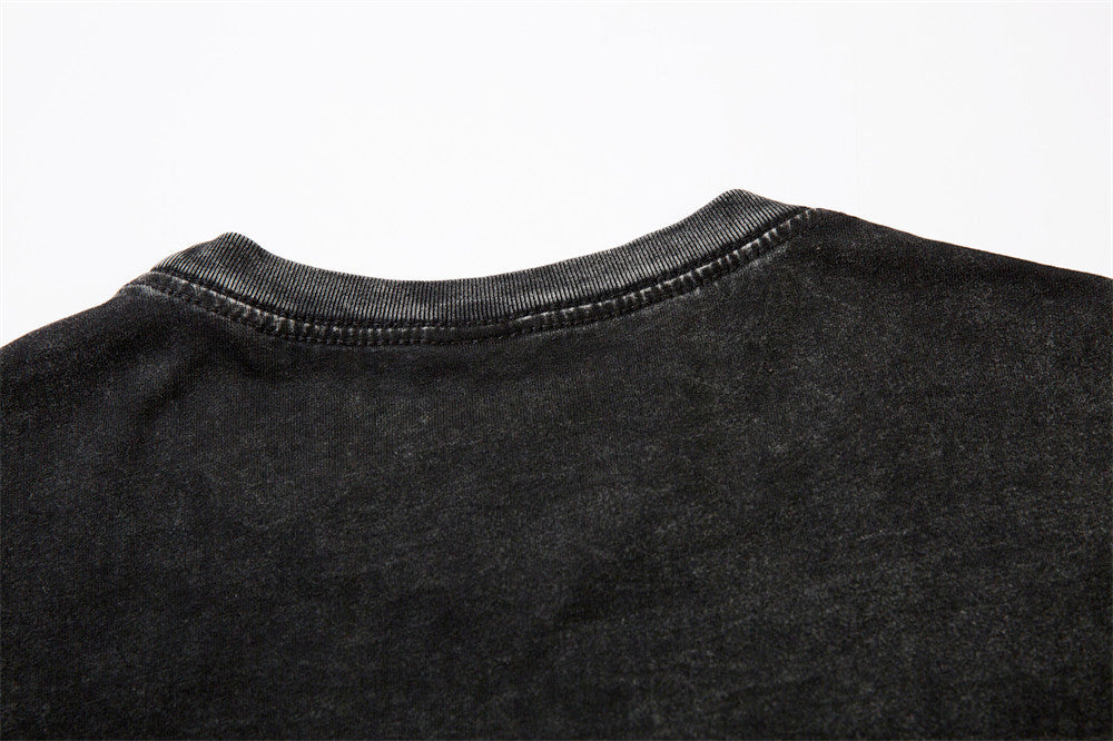 Worn Looking Washed-out Loose T-shirt Men's High Street