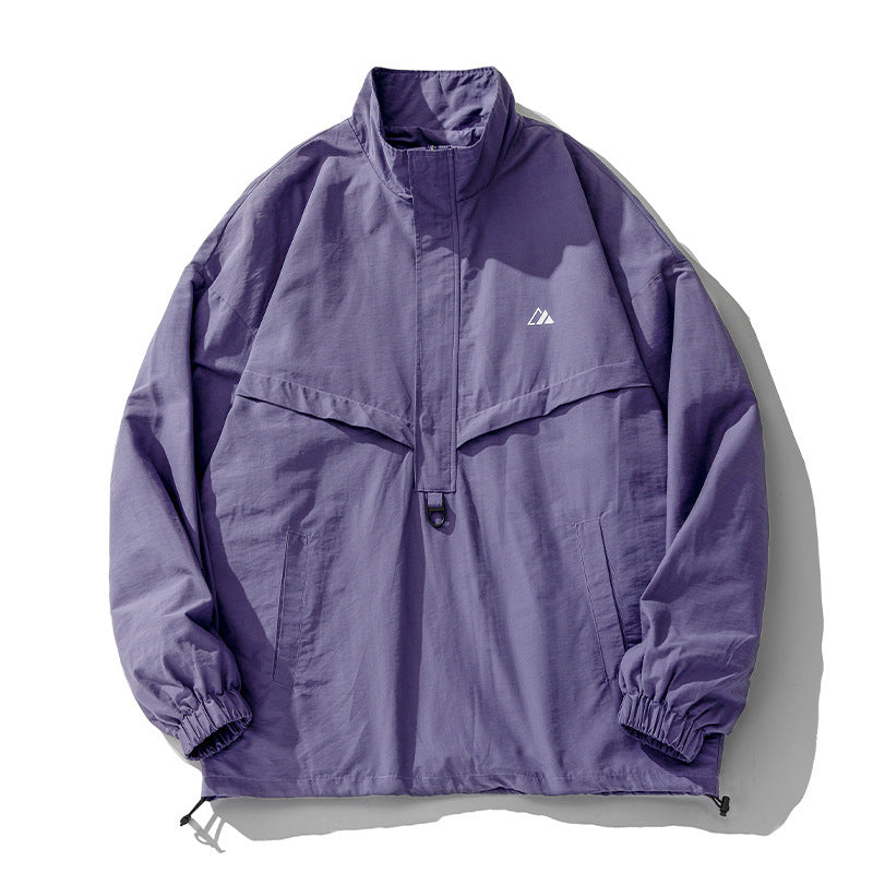Couple Half Zipper Fashion Brand Jacket