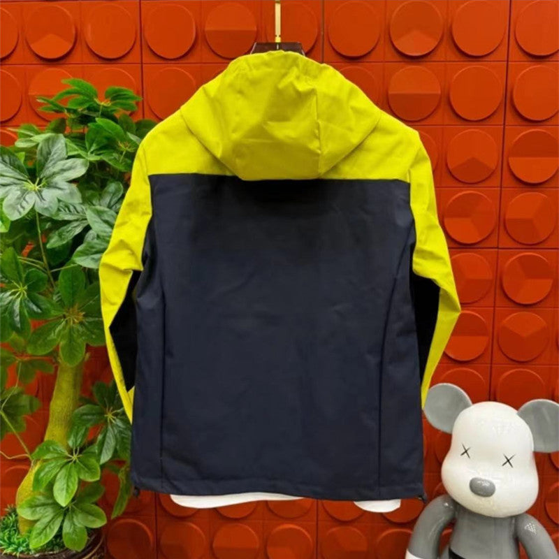 Men's Fashion Outdoor Windproof Shell Jacket Hooded Sports Jacket