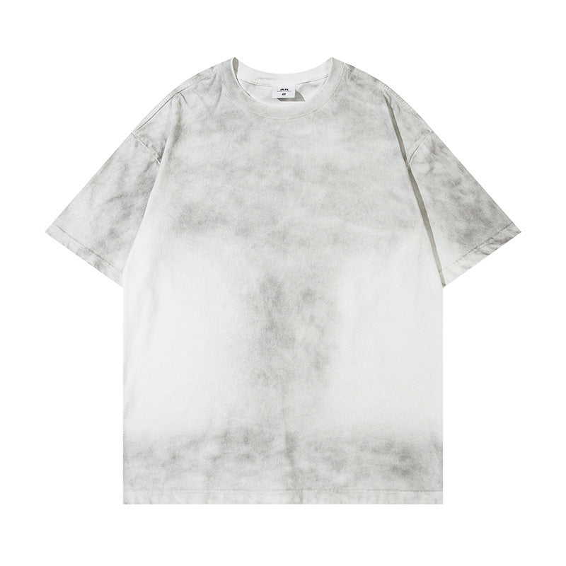 Wash Distressed Dirty Short Sleeve
