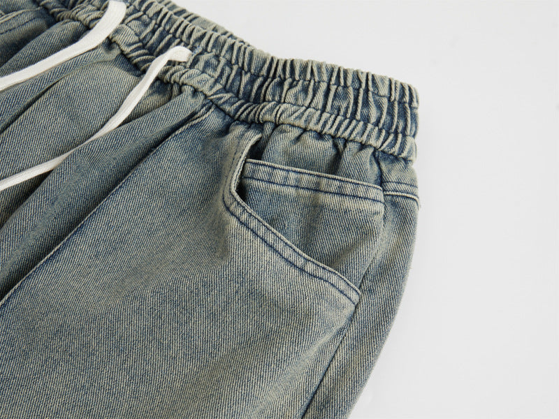 Fashion Straight Denim Pants Men And Women