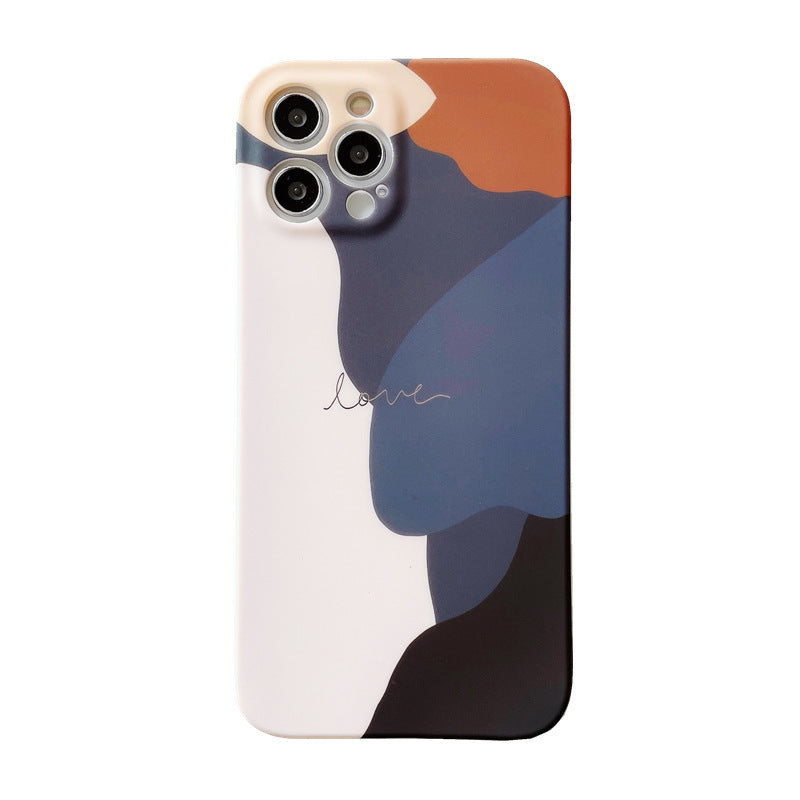 New Morandi Color Matching Frosted Mobile Phone Case