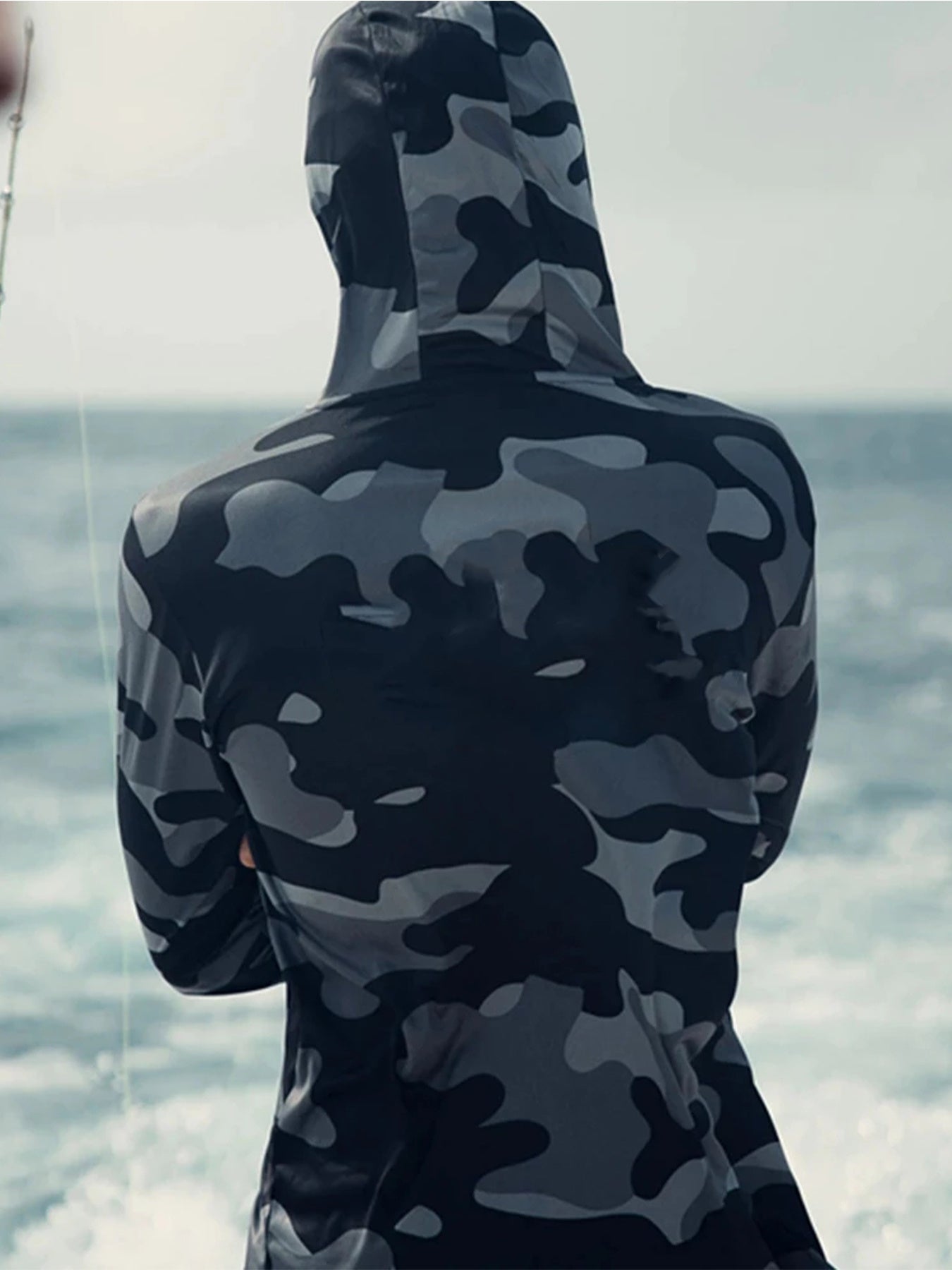 Fishing Hoodie Face Mask Neck Cover Sailing Shirt