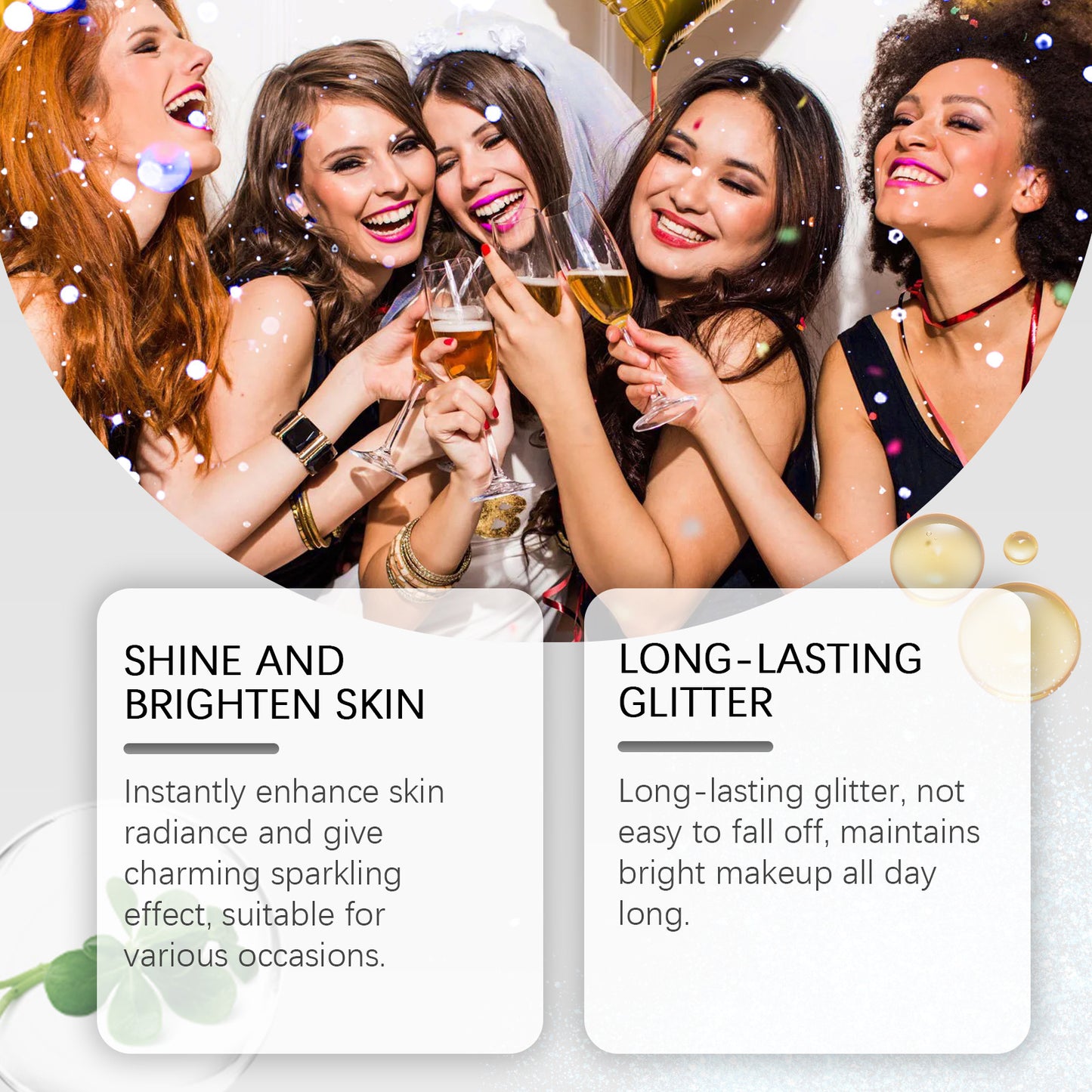 Stage Makeup Glitter Spray Natural Three-dimensional