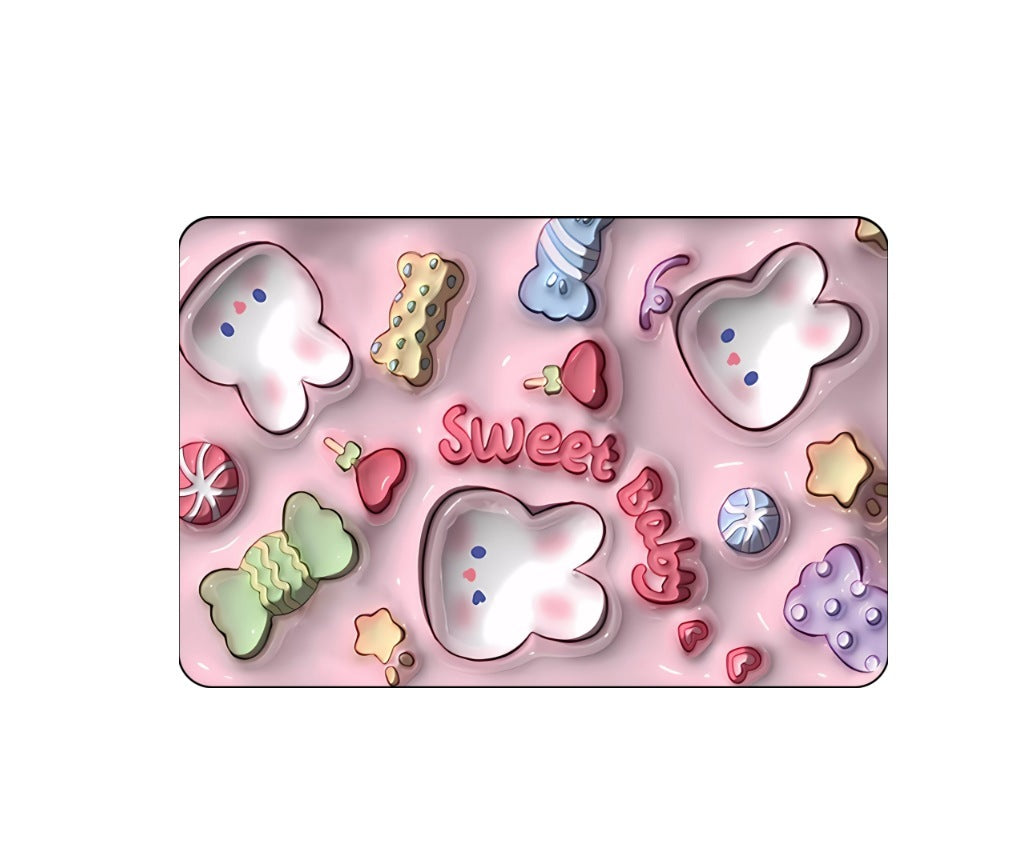 Cartoon Crystal Velvet Floor Mat Home