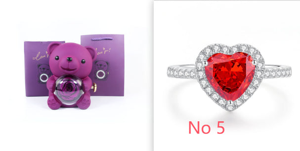 Eternal Rose Teddy Bear