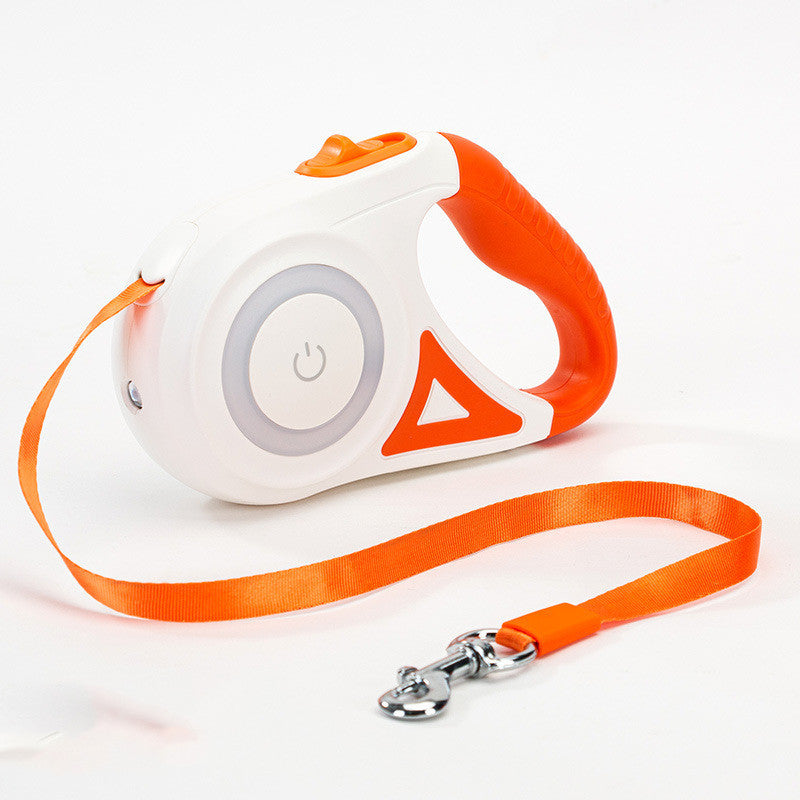 Dog Leash Retractable Leash And Dog Collar Spotlight Automatic Pet Dog Cat Traction Rope For Small Medium Dogs