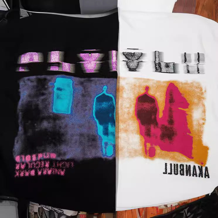 American Fashion Brand Printed Short-sleeved T-shirt