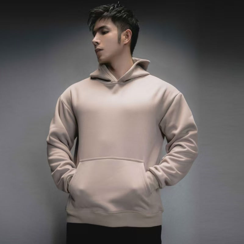 Heavy Polar Fleece Casual Exercise Training Running Hooded Sweater