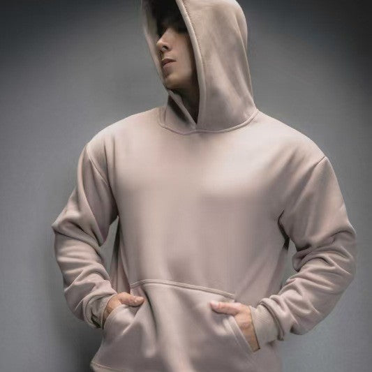 Heavy Polar Fleece Casual Exercise Training Running Hooded Sweater