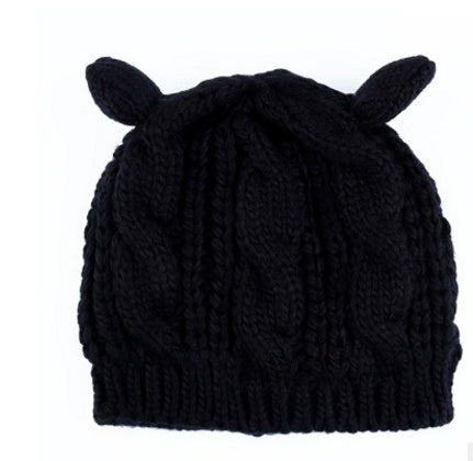 Autumn Winter Cat Ear Knit Beanie