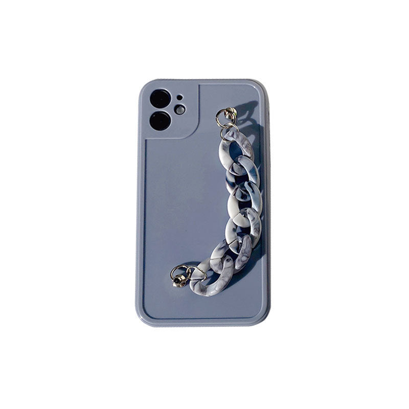 Compatible with Apple, Marble chain 12ProMax Apple iPhone11 photo frame glossy xr mobile phone case for 8p simple female