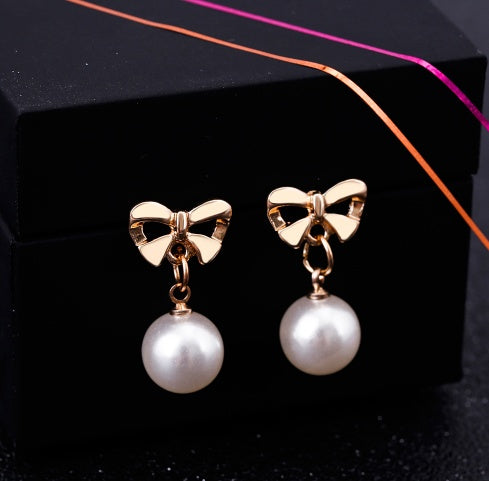 Hypoallergenic Heart-shaped Zircon Earrings