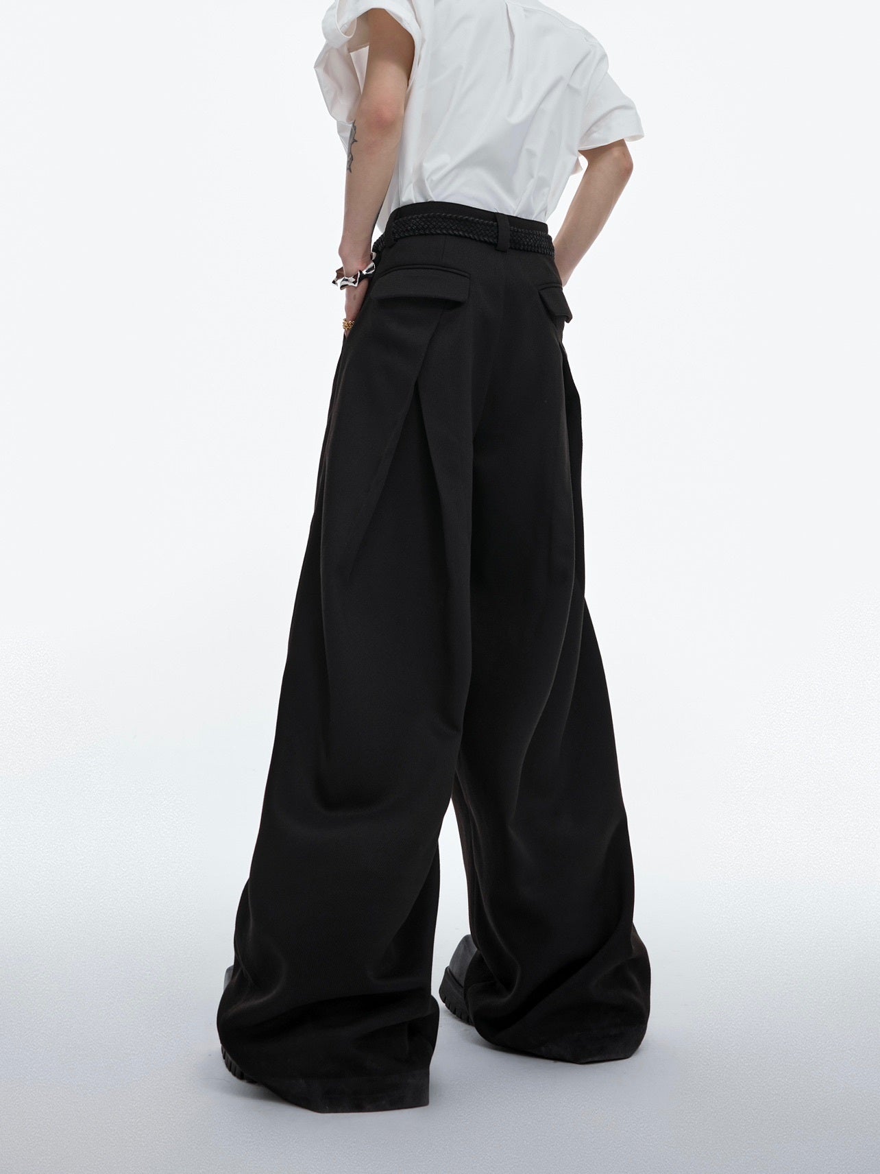 Design Three-dimensional Twill Casual Pants