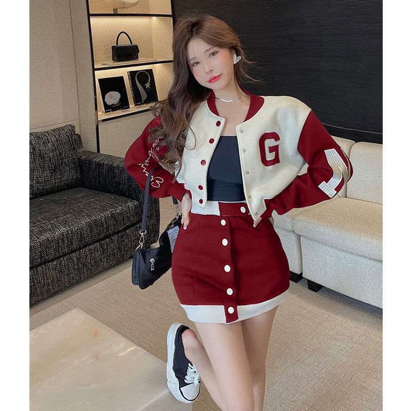 Sports Slim Spice Skirt Two Piece Set