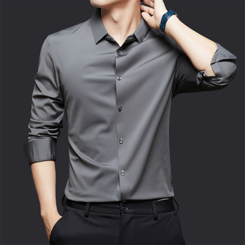 Seamless High Elastic Long Sleeve Anti-wrinkle Shirt
