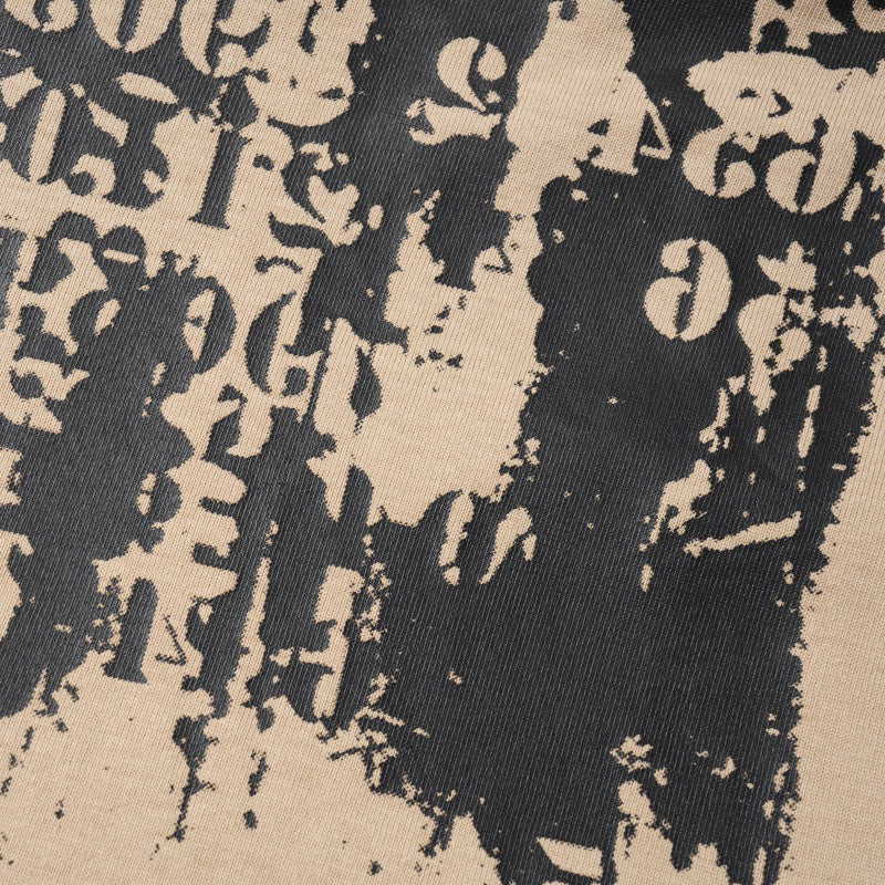 Palm Print Abstract Printing Short Sleeve Men