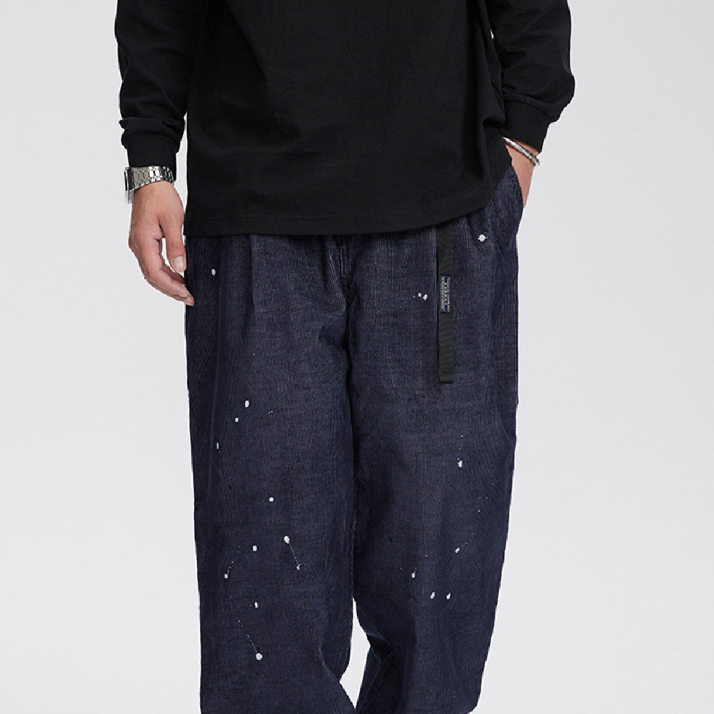 Loose Straight Cargo Pants Men's Casual Pants