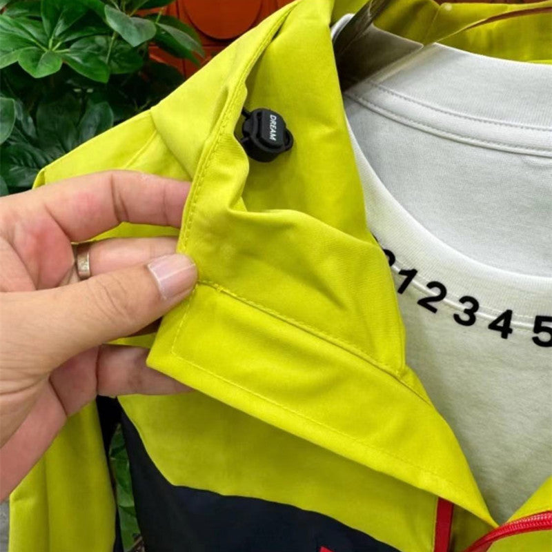 Men's Fashion Outdoor Windproof Shell Jacket Hooded Sports Jacket