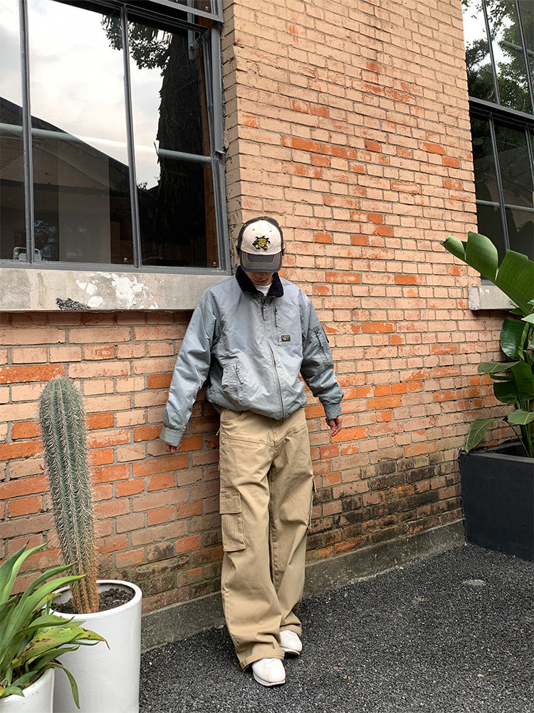 Men's Fashion American Overalls Multi-pocket