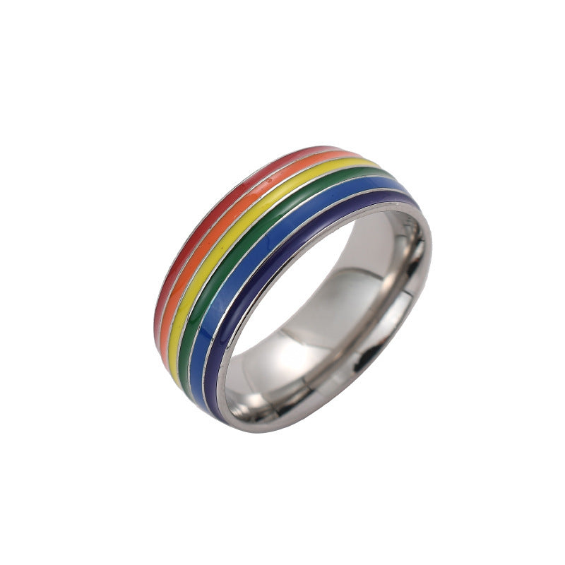 Fashion Rainbow Pride Ring