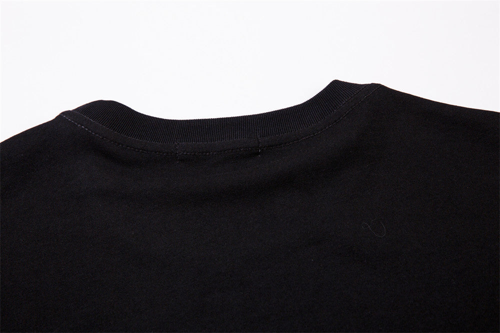 Mask Printed Short-sleeved T-shirt For Men