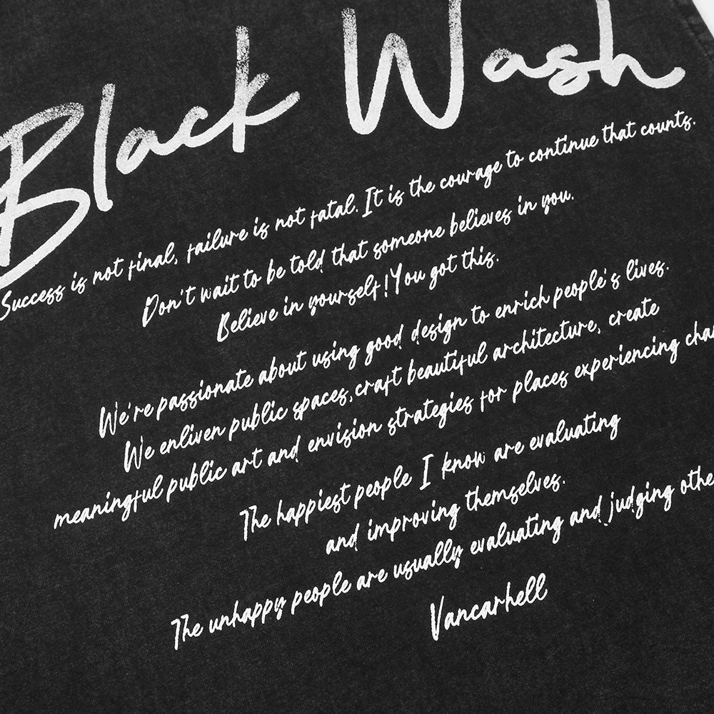 Printed Casual Distressed Vest For Men