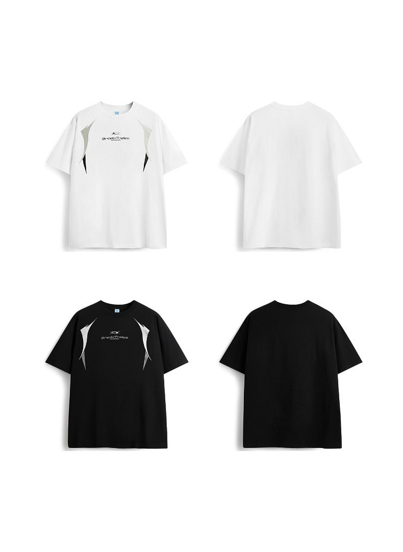 Printed T-shirt Simple Fashion Short Sleeve Men