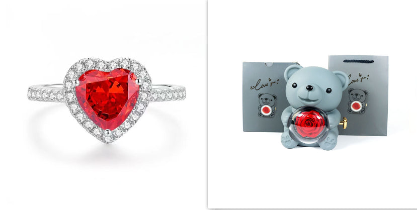 Eternal Rose Teddy Bear