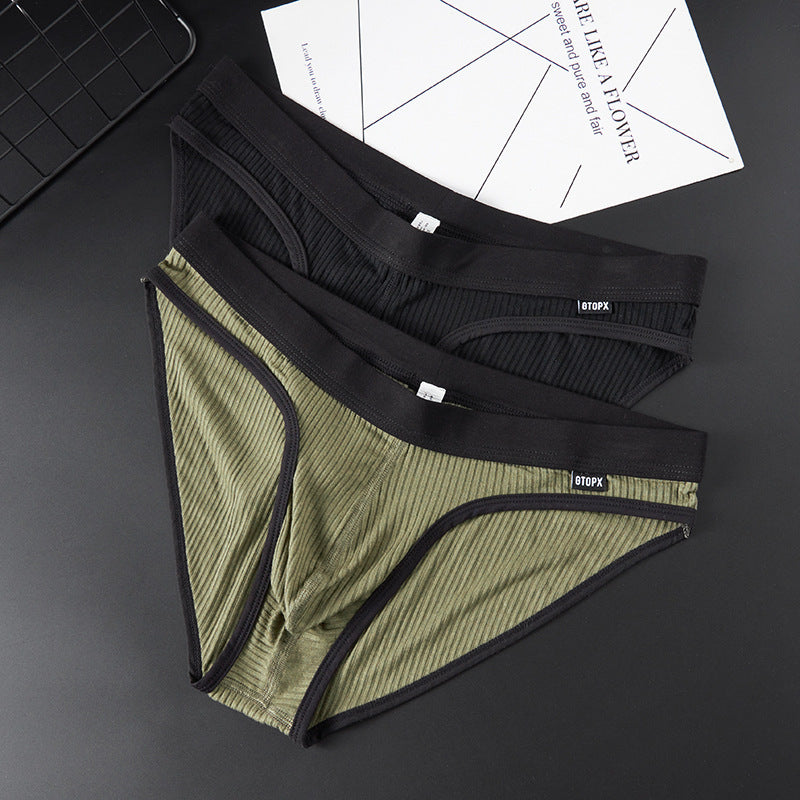 Men's Thread Fabric Comfortable Breathable Briefs