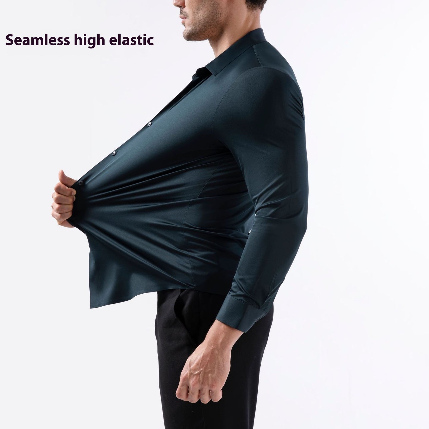 Seamless High Elastic Long Sleeve Anti-wrinkle Shirt
