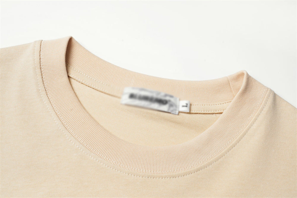 Peace Dove Letter Print Short-sleeve Men