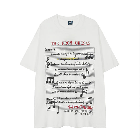 Fashion Short Sleeve T-shirt Loose Casual Men