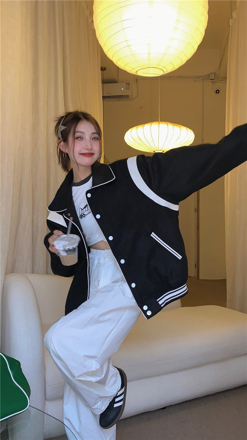 Design Sense Loose Couple Baseball Uniform