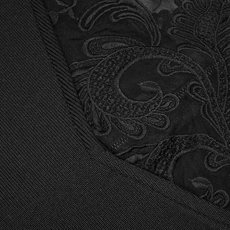 Lace Sling Elastic Two-Piece Vest Hip Skirt