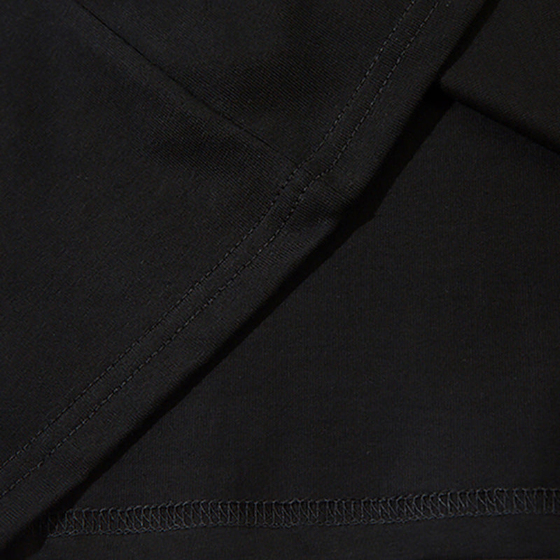 Letter Wave Print Short-sleeved T-shirt For Men